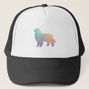 Grote Pyreneeën Hondenras Geo Silhouette Pastel Trucker Pet