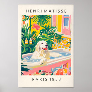 Grote Pyreneeën in bad, Matisse Wall Art, Grappig Poster