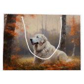 Grote Pyreneeën in de herfst laat Herfst inspirere Groot Cadeauzakje (Achterkant)