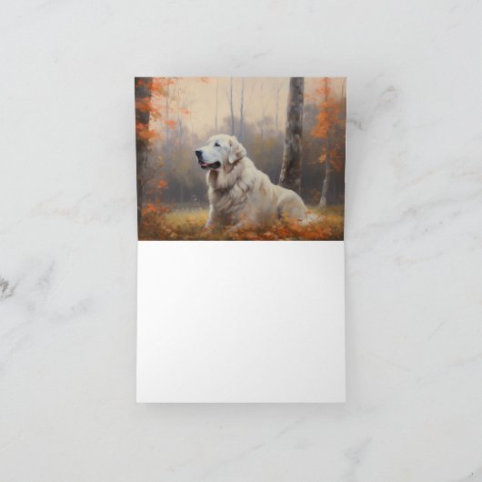 Grote Pyreneeën in de herfst laat Herfst inspirere Kaart (Binnen)