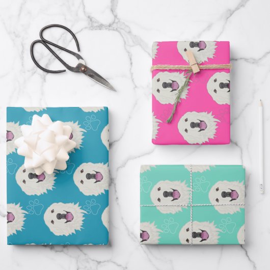 Grote Pyreneeën Inpakpapier Vel (Voorkant)