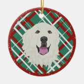 Grote Pyreneeën Keramisch Ornament (Voorkant)