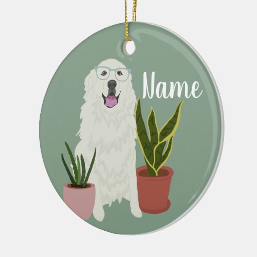  Grote Pyreneeën Keramisch Ornament (Links)