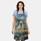 Grote Pyreneeën Kerst Feestelijke reis Schort (Gedragen)