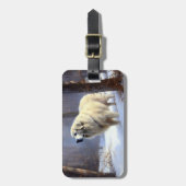 Grote Pyreneeën Laat het sneeuwen Kerstmis Bagagelabel (Voorkant verticaal)