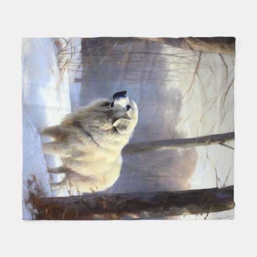 Grote Pyreneeën Laat het sneeuwen Kerstmis Fleece Deken (Voorkant (Horizontaal))