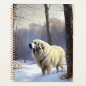 Grote Pyreneeën Laat het sneeuwen Kerstmis Planner (Voorkant)