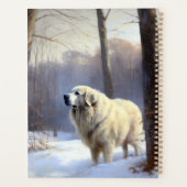 Grote Pyreneeën Laat het sneeuwen Kerstmis Planner (Achterkant)