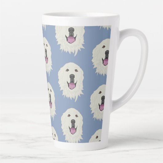 Grote Pyreneeën Latte Mok (Rechts)