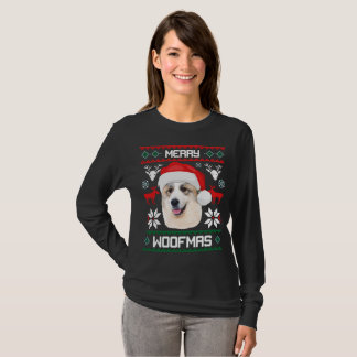 Grote Pyreneeën Merry Woofmas kerstlongsleeve T-shirt
