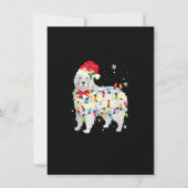 Grote Pyreneeën met kerstlicht en mam pap Kaart (Voorkant)