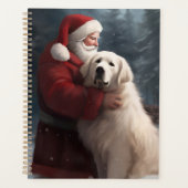 Grote Pyreneeën met Sinterklaas Feestelijke Kerstm Planner (Voorkant)