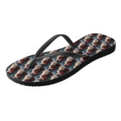Grote Pyreneeën met Sinterklaas Feestelijke Kerstm Teenslippers (Schuin)