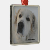 Grote Pyreneeën Metalen Ornament (Rechts)