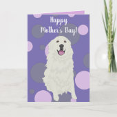 Grote Pyreneeën Moederdag Kaart (Voorkant)