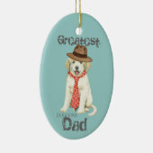 Grote Pyreneeën Ornament van pap en keramiek (Rechts)