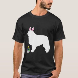 Grote Pyreneeën paashaas Bunny Dog Silhouette T-shirt