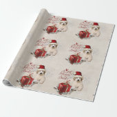 Grote pyreneeën-pap cadeaupapier (Uitgerold)