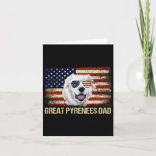 Grote Pyreneeën Papa Amerikaanse Vlag Verenigde S Kaart