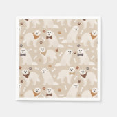 Grote Pyreneeën Paws en Botten Napkins Servet (Voorkant)