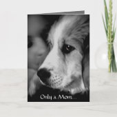 Grote Pyreneeën Puppy Moederdag Kaart (Voorkant)