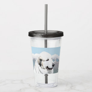 Grote Pyreneeën schilderen - Oorspronkelijke honde Acryl Drinkbeker