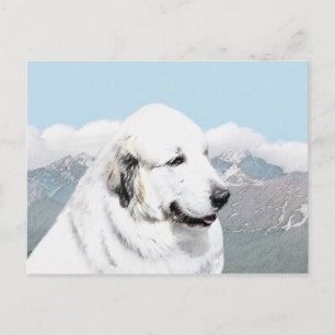 Grote Pyreneeën schilderen - Oorspronkelijke honde Briefkaart