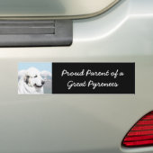 Grote Pyreneeën schilderen - Oorspronkelijke honde Bumpersticker (Op auto)