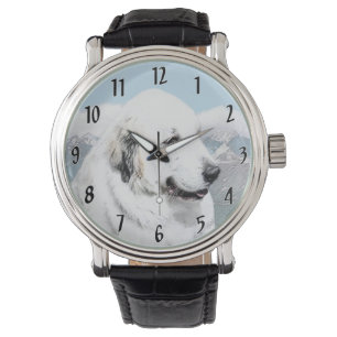 Grote Pyreneeën schilderen - Oorspronkelijke honde Horloge
