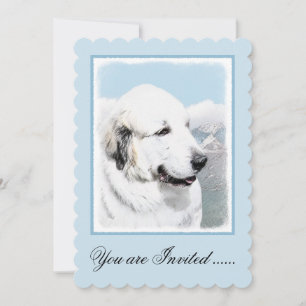 Grote Pyreneeën schilderen - Oorspronkelijke honde Kaart