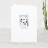 Grote Pyreneeën schilderen - Oorspronkelijke honde Kaart (Achterkant)