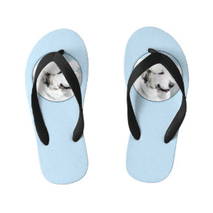 Grote Pyreneeën schilderen - Oorspronkelijke honde Kinder Teenslippers