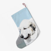Grote Pyreneeën schilderen - Oorspronkelijke honde Kleine Kerstsok (Achterkant (Hangend))