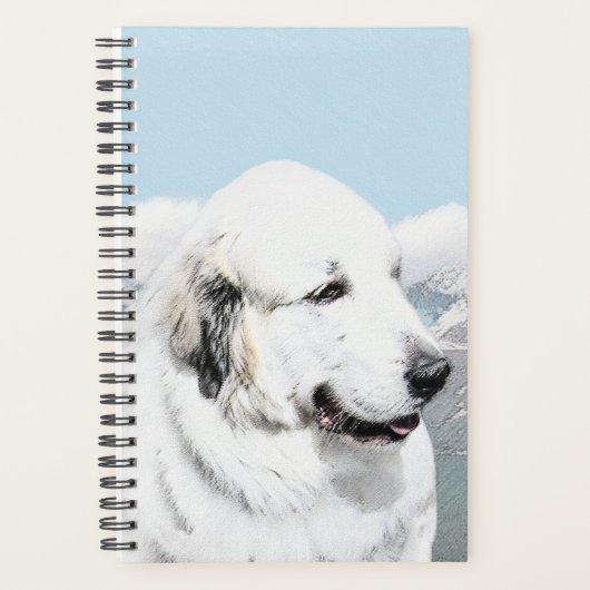 Grote Pyreneeën schilderen - Oorspronkelijke honde Planner (Voorkant)