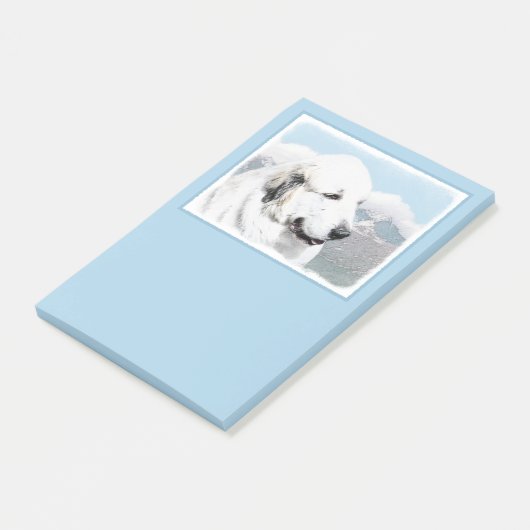Grote Pyreneeën schilderen - Oorspronkelijke honde Post-it® Notes (Schuin)