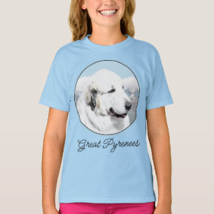 Grote Pyreneeën schilderen - Oorspronkelijke honde T-shirt