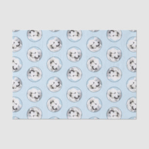 Grote Pyreneeën Schilderen Wit Originele Huisdier  Tissuepapier