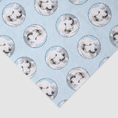 Grote Pyreneeën Schilderen Wit Originele Huisdier Tissuepapier (Detail)