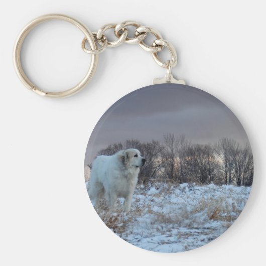 Grote Pyreneeën Sleutelhanger (Voorkant)