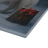 Grote Pyreneeën Snowy Sleigh Kerst Decor Snijplank (Hoek)