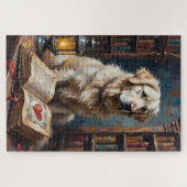 Grote Pyreneeën Valentijnsdag Legpuzzel (Horizontaal)