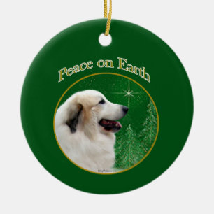Grote Pyreneeën vrede Keramisch Ornament
