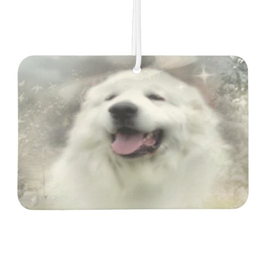 Grote Pyreneeën Winter Scene Luchtverfrisser (Voorkant)