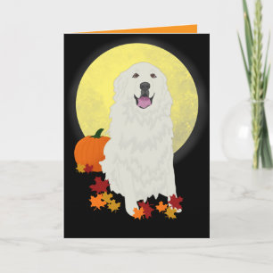 Grote Pyrenees Halloween Autumn Kaart