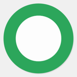 Grote randen - Sticker voor groene waarschuwingsci
