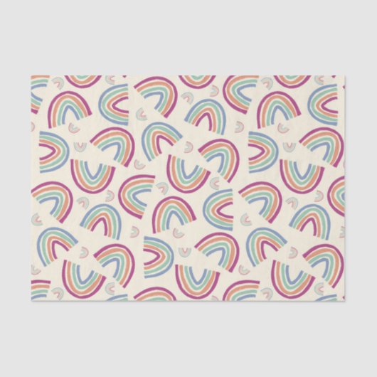 Grote regenbogen confetti tissuepapier (Voorkant)