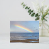 Grote regenboog over de Stille Oceaan bij Briefkaart (Staand voorkant)