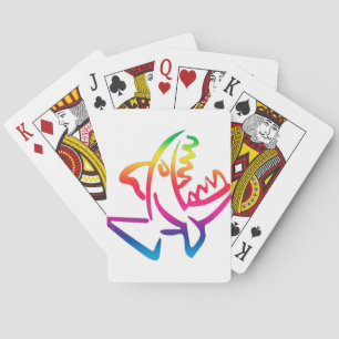 grote regenbooghaai pokerkaarten