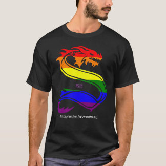 Grote regenboogzwaardval S T-shirt