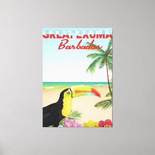 Grote reisposter Euxma Barbados Canvas Afdruk